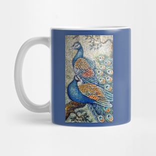 a pair of peacock Mug